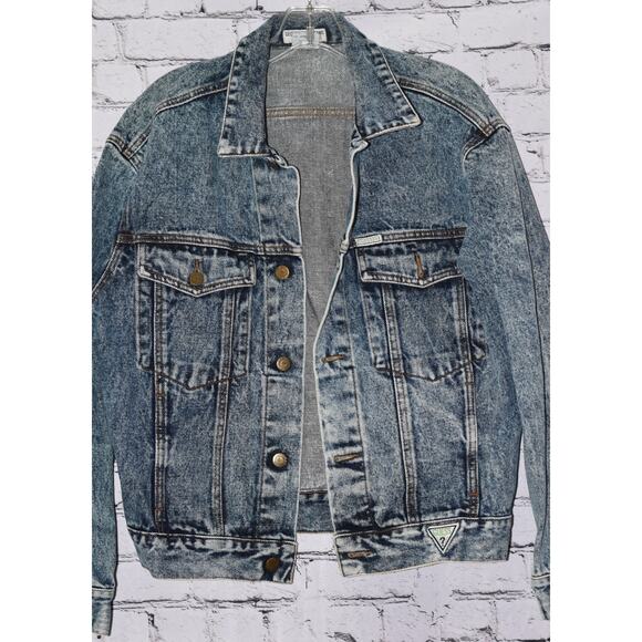 RARE Guess by Georges Marciano for Jeans Acid Wash Denim Jacket Made in the USA - Picture 2 of 9